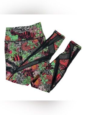 Lululemon Wunder Under Hi-Rise Tight Mesh 28" leggings Zen Garden size 4